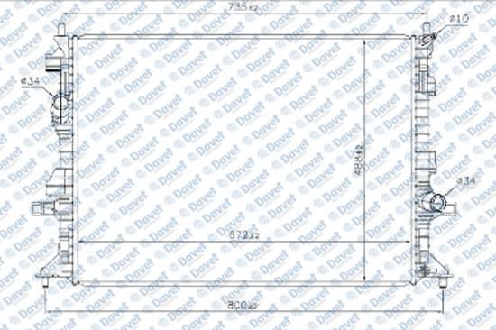 SWAPP 73023 Motor Su Radyatoru Focus 1.6i 1.6 Tdci 06- Brazing Duz Vites 672×358x16  ####